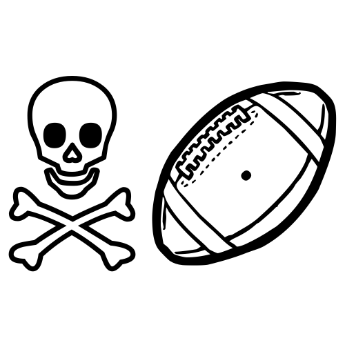 ☠🏈 Emoji Domain black and white Symbola rendering